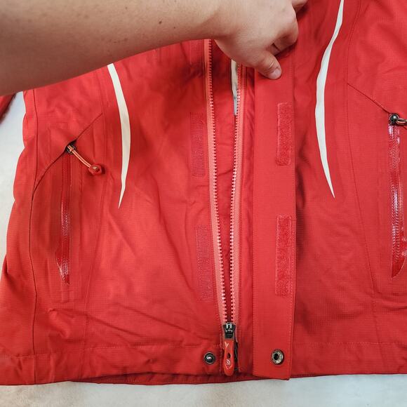 The North Face Recco Jacket Womens Small Red Avalanche Rescue System Reflector - Picture 4 of 14